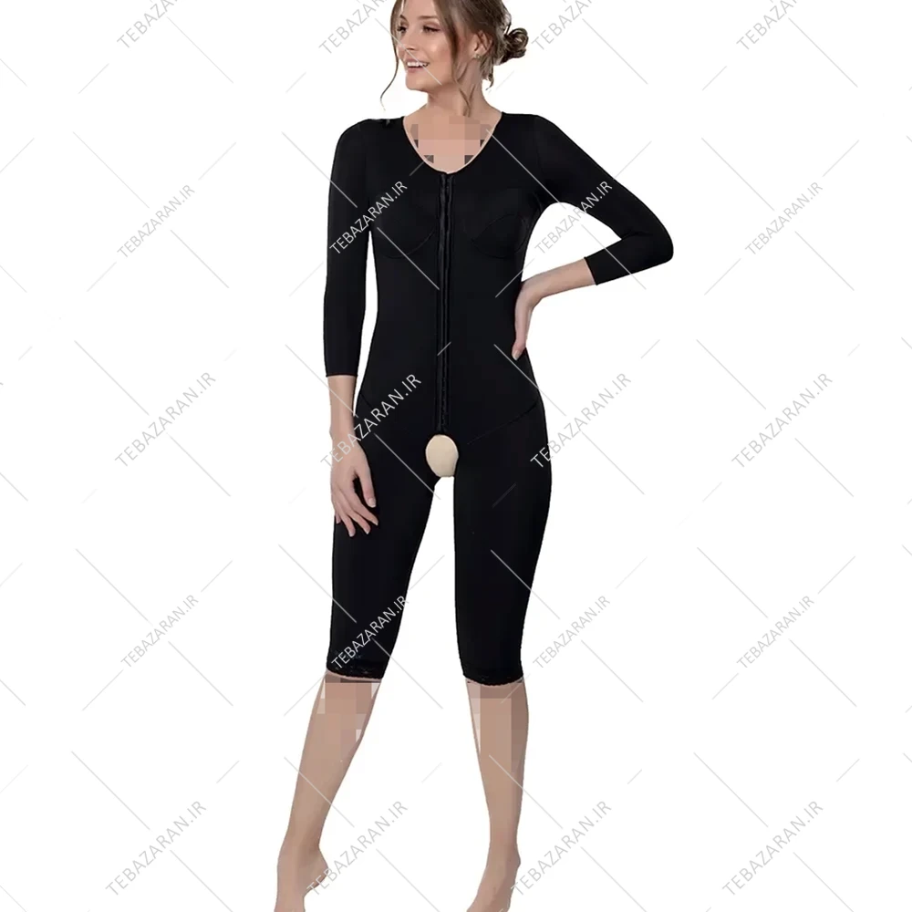 گن لیپوماتیک زنانه آستین دار کاپ دار تا ساق پا آرافیکس